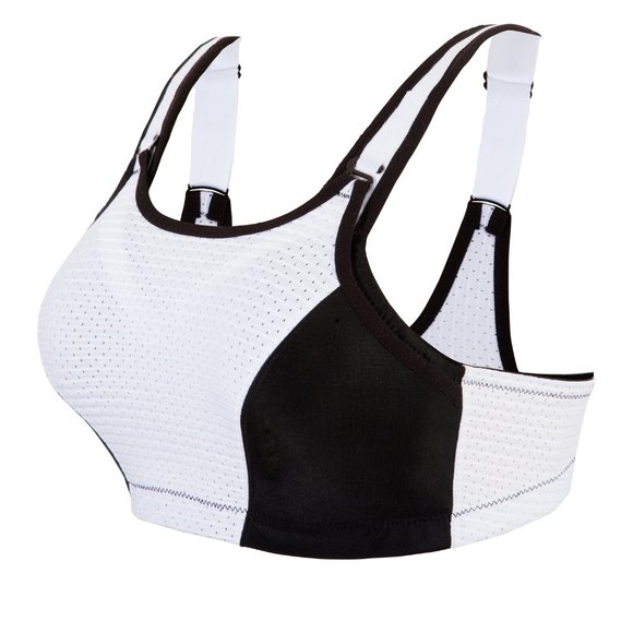 Set of 3! 46DD Glamorise SPORT Bra (DOUBLE-LAYER) Wicking (UNDERWIRED) WHITE NEW - Picture 2 of 15